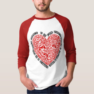 T-shirt V Est Pour Jeux Vidéos Funy Valentines Day Mosaic