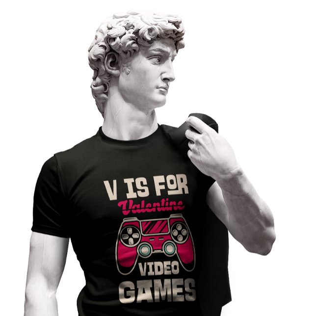 T-shirt V est pour les jeux vidéo (Créateur téléchargé)