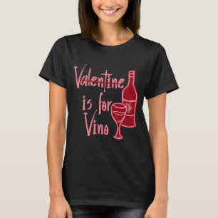 T-shirt V Est Pour Vino Vin Vin Vin Vin Bouteille Signer V