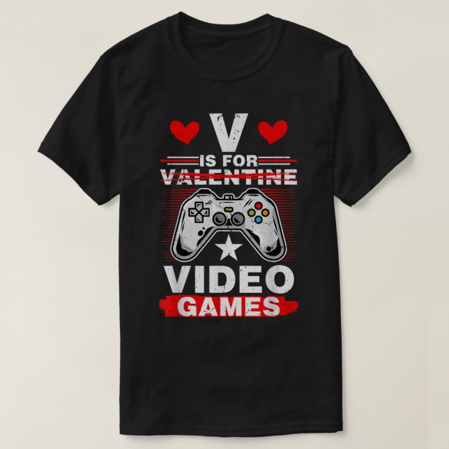 T-shirt V est pour Viszla Funny Anti Valentine's Day (Design devant)