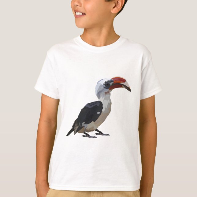 T-shirt V est pour Von Der Decken Hornbill (Devant)