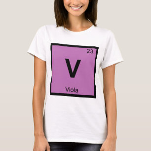 T-shirt V - Musique d'Alto Chimie Symbole du tableau pério