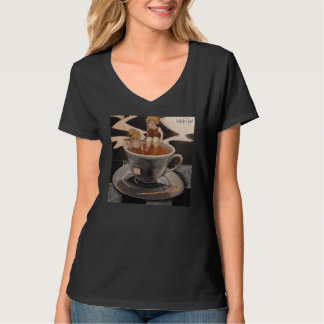 T-shirt v-neck Tea for Two