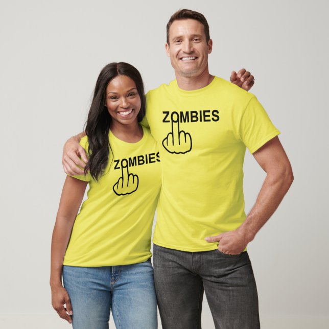 T-Shirt V-Neck Zombies Retourner (Unisexe)