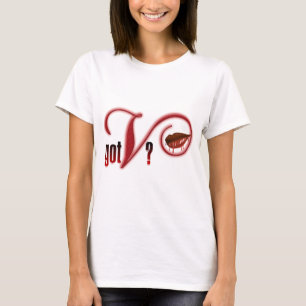 T-shirt V obtenus - Sang de vampire