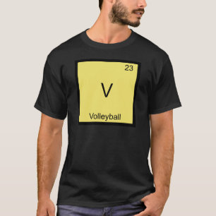 T-shirt V - Pièce en t drôle de symbole d'élément de
