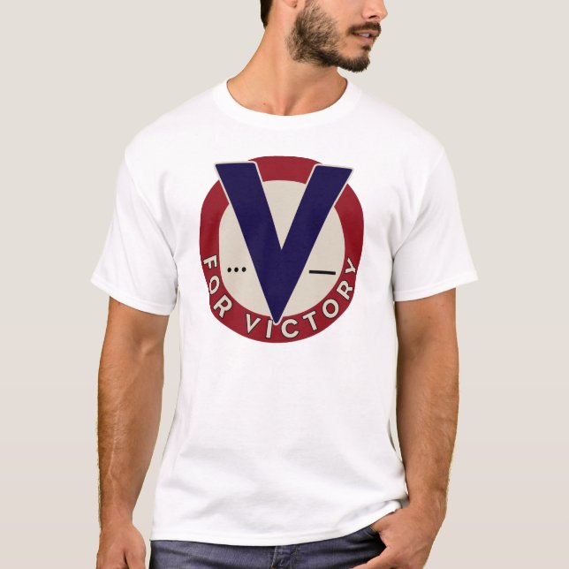 T-shirt V pour la victoire ! - 2ÈME GUERRE MONDIALE (Devant)