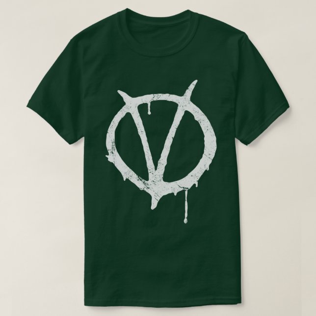T-shirt V pour Vendetta Vintage2 (Design devant)