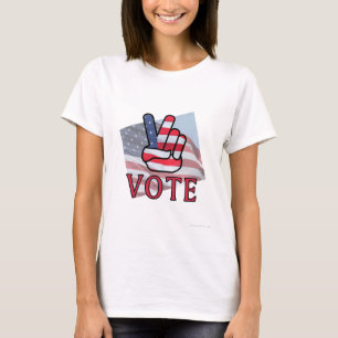 T-shirt V Vote Chemise Femmes