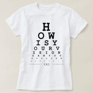 T-shirt Va comment votre vision - diagramme d'oeil