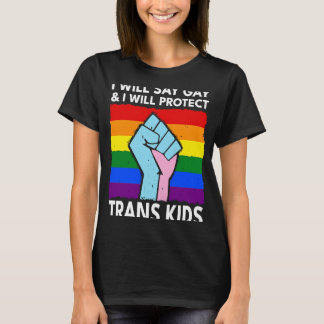 T-shirt Va Dire Gay Et Protéger Les Enfants Trans LGBTQ