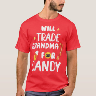 T-shirt Va Échanger Grand-Mère Pour Candy Drôle Matching H