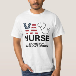 T-shirt VA Nurse. Se soucier des héros américains
