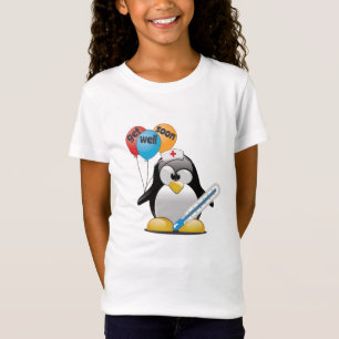 T-Shirt Va-t'en bientôt. Infirmière de pingouin.
