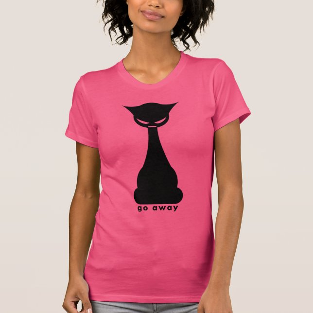 T-shirt Va-t'en sale chat (Devant)