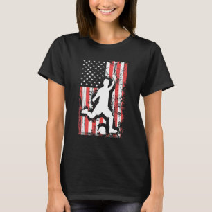 T-shirt VACANCES 365 Soccer US Grunge Drapeau américain 4e