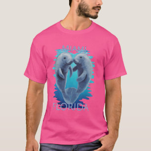T-shirt Vacances à Miami Floride Douces Lamantins Vache de