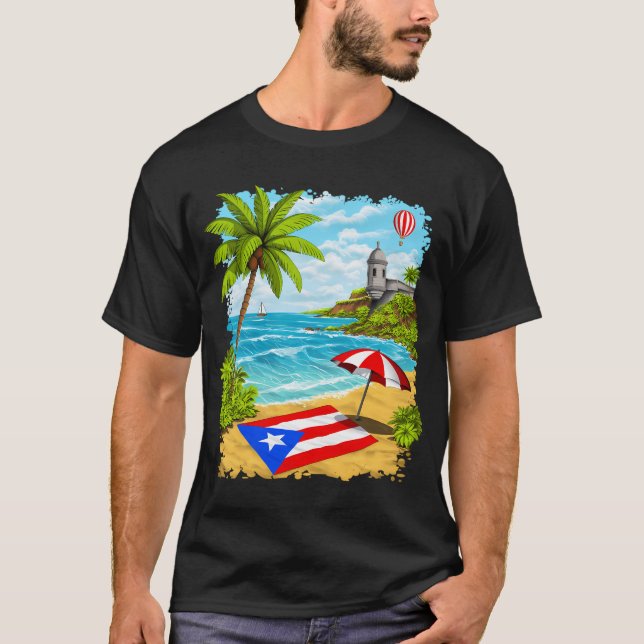 T-shirt Vacances à Porto Rico (Devant)