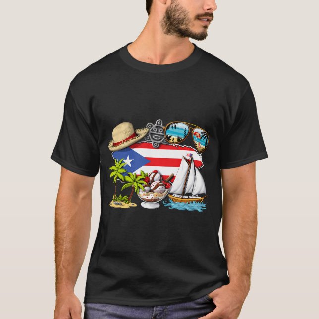 T-shirt Vacances à Porto Rico (Devant)