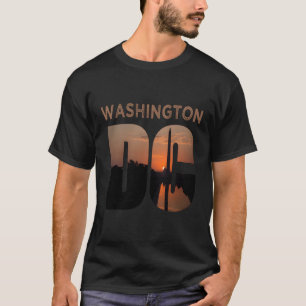 T-shirt Vacances à Washington Dc avec vue sur la skyline