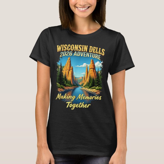 T-shirt Vacances à Wisconsin Dells, la capitale des parcs  (Devant)