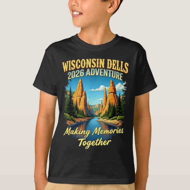 T-shirt Vacances à Wisconsin Dells, la capitale des parcs  (Devant)