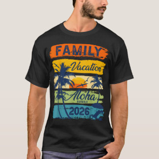 T-shirt Vacances Aloha Hawaii 2026 Voyage en Famille Assor