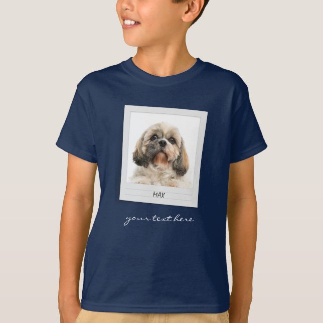 T-shirt Vacances Animaux de compagnie Anniversaire Photo C (Devant)