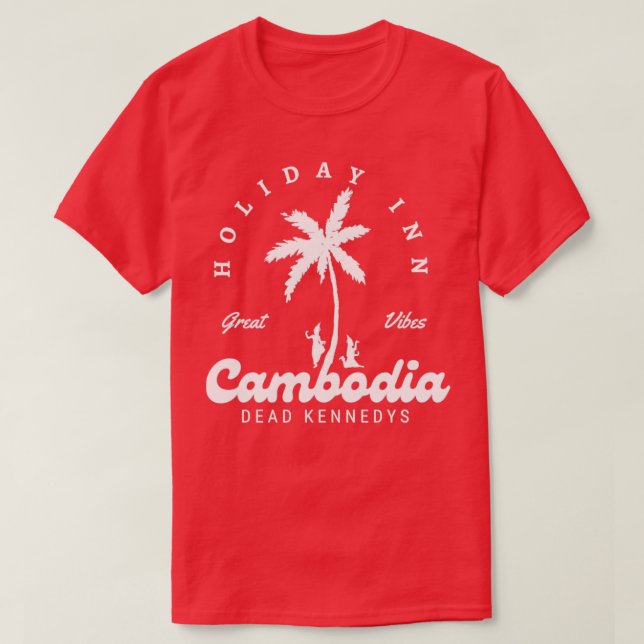 T-shirt vacances au cambodge (Design devant)