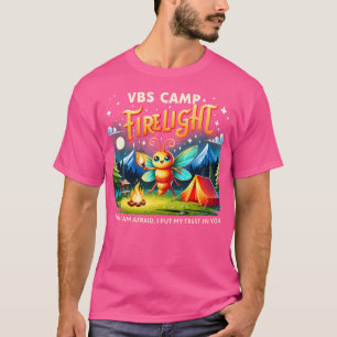 T-shirt Vacances Bible Camp école Firelight Vbs Camp Fire