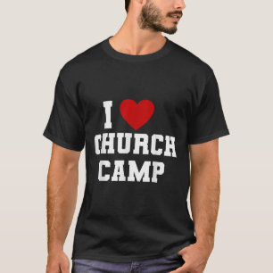 T-shirt Vacances bibliques J'aime le camp de l'église Égli