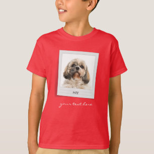 T-shirt Vacances Chien Anniversaire Photo Cadre Personnali