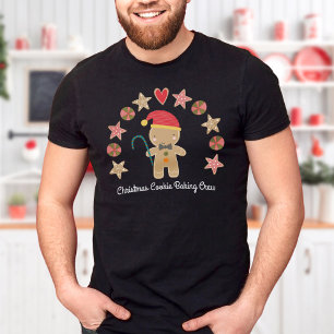 T-shirt Vacances Cute pain d'épices garçon biscuit Crew de