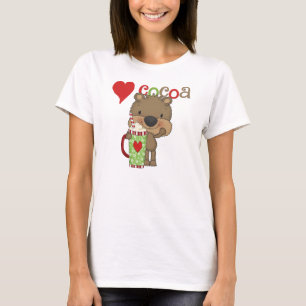 T-shirt Vacances d'amour de cacao d'ours