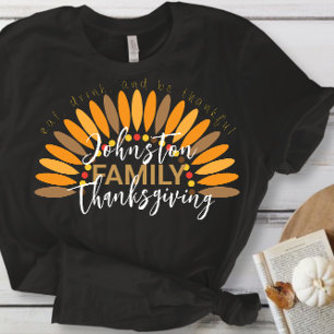 T-shirt Vacances d'automne Famille Thanksgiving