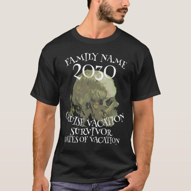 T-shirt Vacances de bateau de croisière 2030 Survivant de  (Devant)