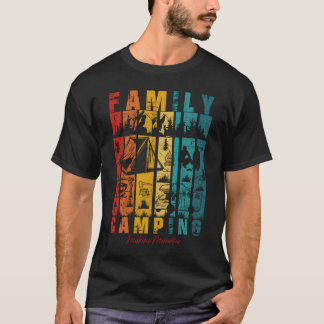 T-shirt Vacances de camping en famille Création de souveni