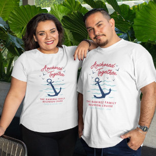 T-shirt Vacances de croisière en famille ancrées ensemble