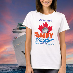 T-shirt Vacances de croisière pour famille canadienne Pers