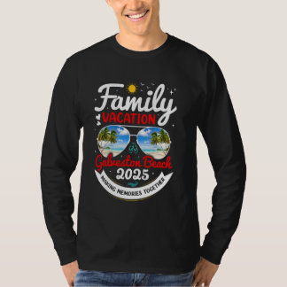 T-shirt Vacances de famille à la plage de Galveston Galves