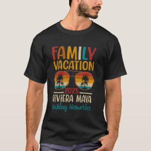 T-shirt Vacances de famille assorties à la plage de Rivier