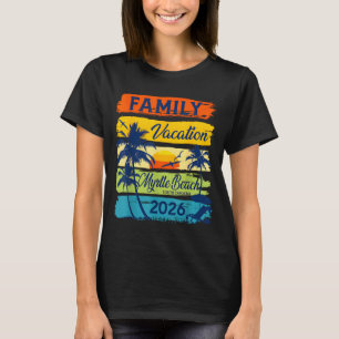T-shirt Vacances de famille vintage Myrtle-beach 2026 asso
