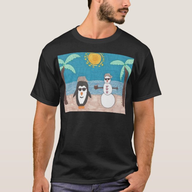 T-shirt Vacances de Noël (Devant)