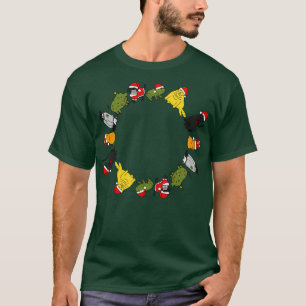 T-shirt Vacances de Noël Animaux mignons Étoiles Sucres de