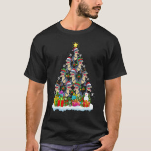 T-shirt Vacances de Noël Arbre de Noël dinosaure Santa R