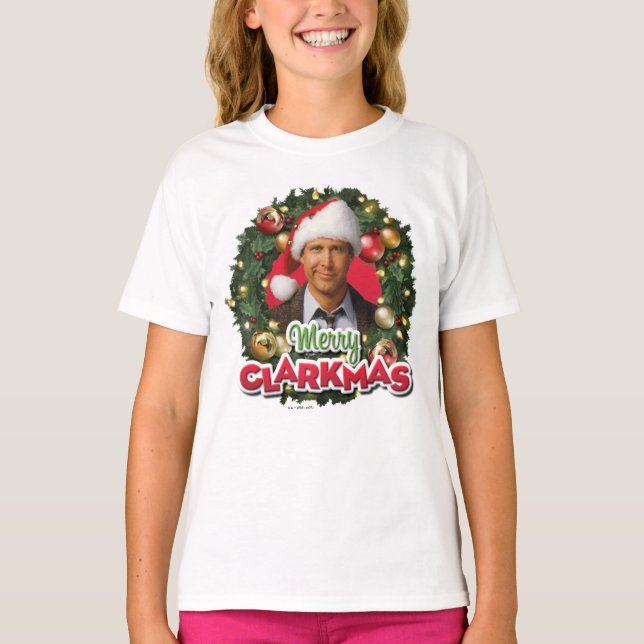 T-shirt Vacances de Noël | Merry Clarkmas (Devant)