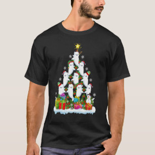 T-shirt Vacances de Noël   Santa Baleine Beluga Sapin de N