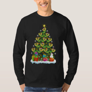T-shirt Vacances de Noël Santa Dilophosaurus Dinosaure Noë