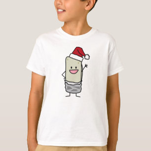 T-shirt Vacances de ondulation de casquette de Père Noël