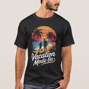 T-shirt Vacances de plage père et fils